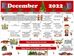 BPA of Orange 2022-2023 December Calendar 